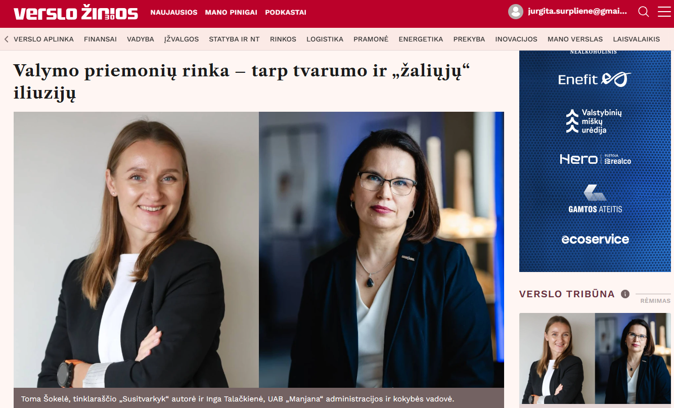 Valymo priemonių rinka – tarp tvarumo ir „žaliųjų“ iliuzijų