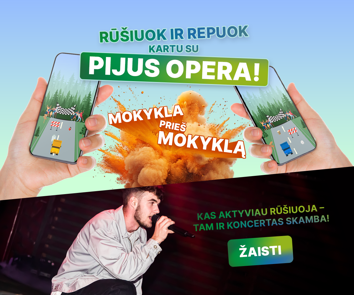Repuoti ir rūšiuoti kviečiantis žaidimas juda link finišo – mokyklos raginamos suskubti